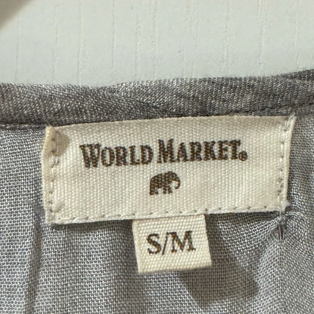 World Market Grey Floral Embroidered Maxi Dress - Picture 2 of 8